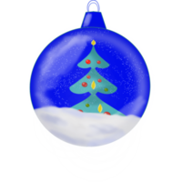 Natale albero giocattolo palla con Natale albero. png