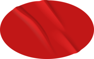 tissu froissé ovalfon rouge. png