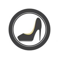 high heels logo vector