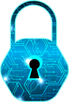 Technology padlock cropout png