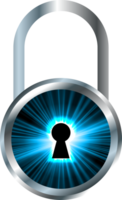 Technology padlock cropout png