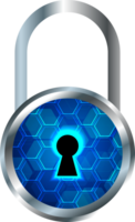 Technology padlock cropout png