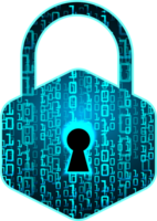 Technology padlock cropout png