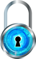 Technology padlock cropout png