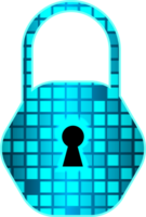 Technology padlock cropout png