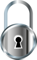 Technology padlock cropout png