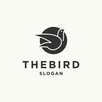 The bird logo icon design template vector illustration
