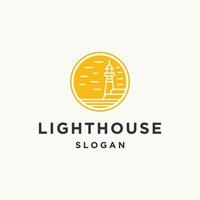 Light house logo icon design template vector illustration