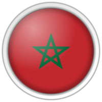 marruecos círculo bandera