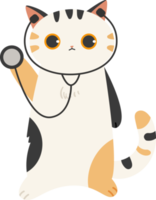 gato veterinário fofo png