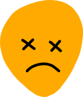 Gekritzel-Freihandzeichnen von Emoticons. png