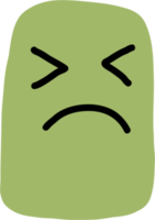 Gekritzel-Freihandzeichnen von Emoticons. png