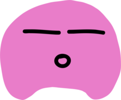 dibujo a mano alzada de emoticonos. png