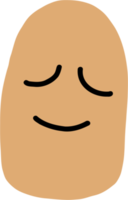 scarabocchio a mano libera disegno di emoticon. png