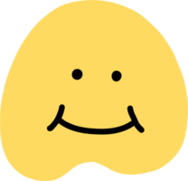 doodle desenho à mão livre de emoticons. png