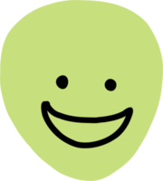 doodle desenho à mão livre de emoticons. png