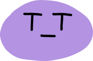 tekening uit de vrije hand tekening van emoticons. png