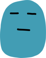 dibujo a mano alzada de emoticonos. png