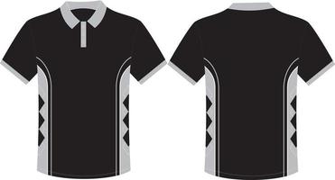 plantilla de camisa de polo, diseño de plantillas de polo de camiseta. Vista frontal y trasera uniforme. vector de maqueta de jersey,plantilla de diseño de polo para hombre ilustración vectorial eps 10.diseño para camiseta de fútbol, equipo de fútbol