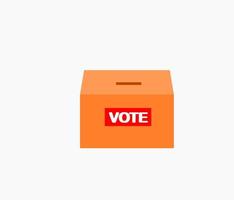 Vote ballot box for voting icon vector