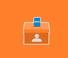 Vote ballot box for voting icon vector