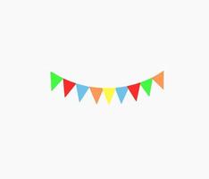 party flag vector design isolated