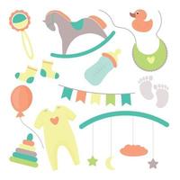 children toys collection vector