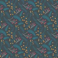 seamless pattern with berries vector