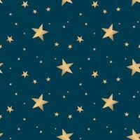 starry seamless pattern vector