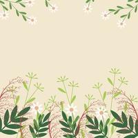 floral background with copy space vector