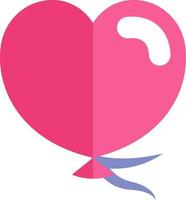 Wedding heart balloon, illustration, vector, on a white background. vector