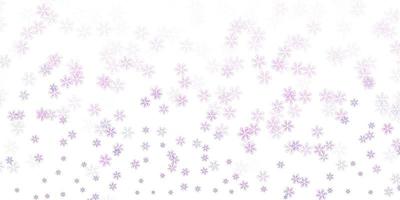 Light purple vector abstract template with leaves.