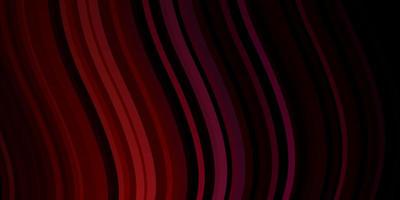 Dark Blue, Red vector background with bent lines.