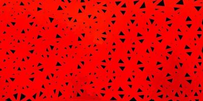 Dark red vector polygonal pattern.