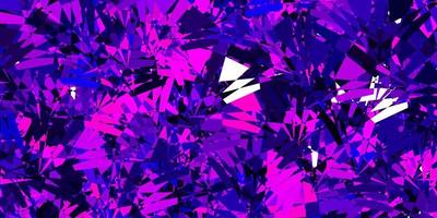 Dark Purple vector backdrop with triangles, lines.