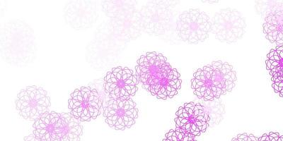 ilustraciones naturales del vector púrpura claro con flores.