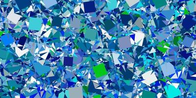 Light Blue, Green vector background with polygonal forms.