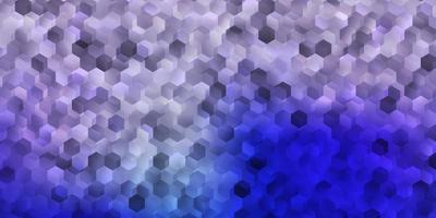 Light purple vector pattern with hexagons.