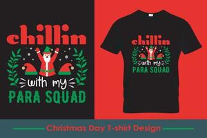 diseño de camisetas navideñas. gráficos vectoriales de navidad. diseño de camiseta pro vector
