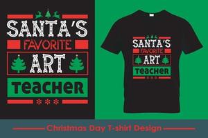 diseño de camisetas navideñas. gráficos vectoriales de navidad. tipografía camiseta diseño pro vector