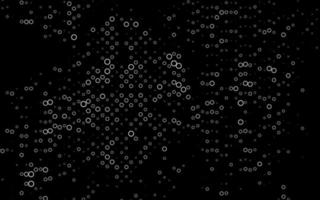 Light Silver, Gray vector background with bubbles.