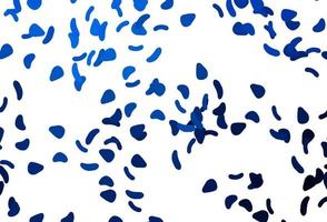Light BLUE vector template with memphis shapes.