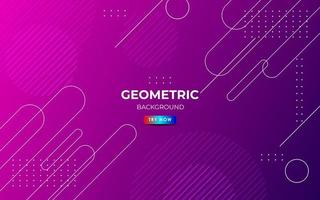 minimal abstract purple gradient dynamic geometric shape composition background. eps10 vector