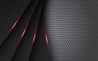 abstract light red black space frame layout design tech triangle concept gray silver circle texture background. eps10 vector