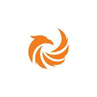 a clean and simple illustration of a phoenix vector