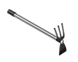 Vector of Hoe and Pitchfork Gardening Tool Equipment isolated on white background. Vector illustration isolated.