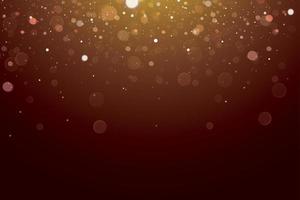 Abstract Bokeh Light on Dark Background. vector