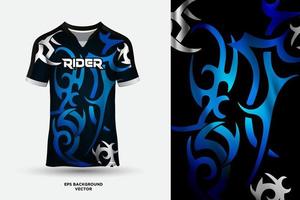 Abstract sports jersey design template mockup vector