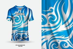 vector de maqueta de plantilla de diseño de jersey deportivo abstracto
