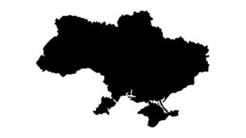 Ukraine map in black color. Ukraine map vector background. Ukraine map vector illustration.
